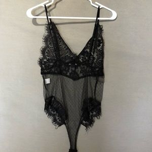 Black Lace Body Suit